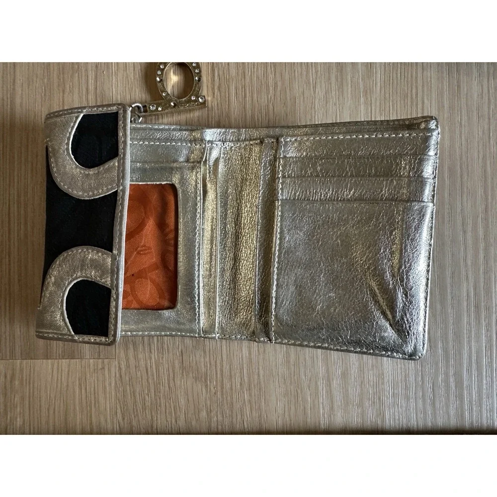 Vintage Y2K Bebe Hobo Black And‎ Gold With Coin Purse